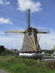 907317 Gezicht op de molen van de polder Westbroek (Nedereindsevaart 3) te Oud-Zuilen (gemeente Stichtse Vecht).